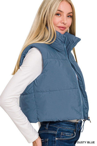 Puffer Cropped Vest