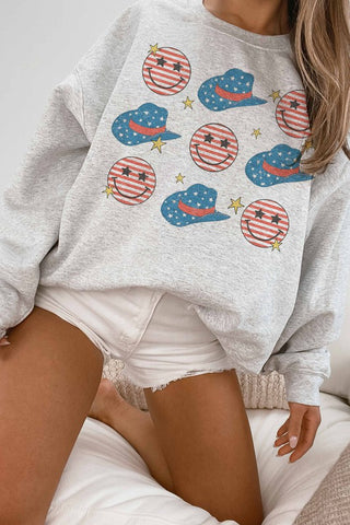 FOURTH OF JULY GALLERY GRAPHIC SWEATSHIRT