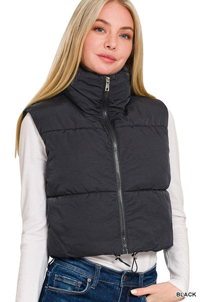 Puffer Cropped Vest