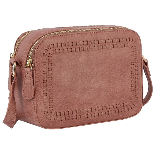 Fashion Stitch Rectangular Crossbody Bag