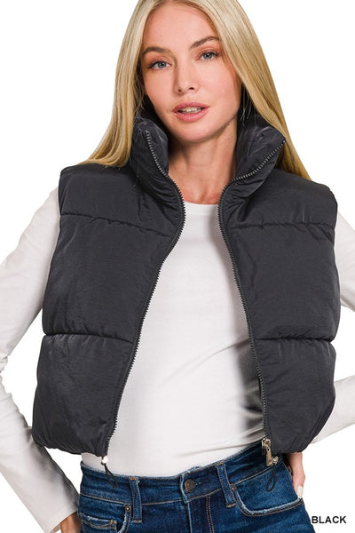 Puffer Cropped Vest