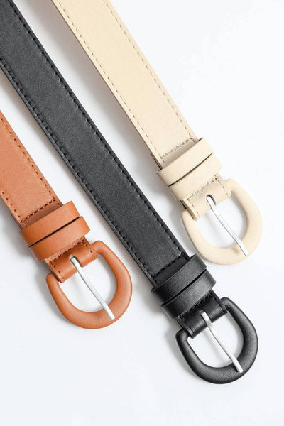 Classic Vegan Leather Belt