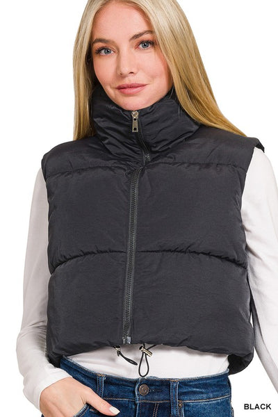 Puffer Cropped Vest