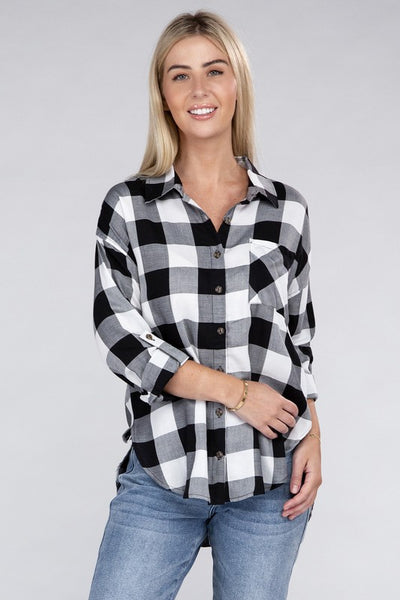 Classic Plaid Flannel Shirt