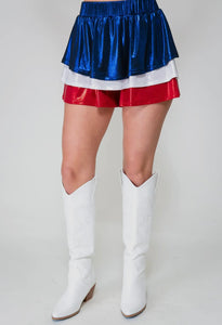 Red White and Blue 4th of July Skort