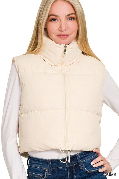 Puffer Cropped Vest