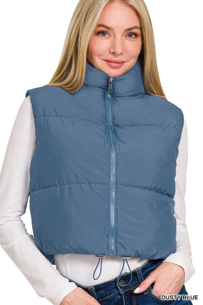 Puffer Cropped Vest