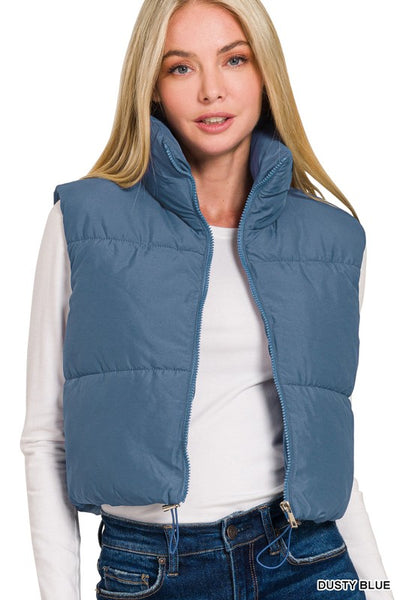 Puffer Cropped Vest